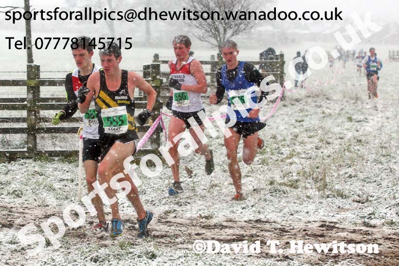 Mens under-20s North Eastern Cross Country, Sedgefield, County Durham. Photo: David T. Hewitson/Sports for All Pics